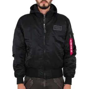 Alpha Industries Herren Bomberjacke MA-1 D-Tec black/black