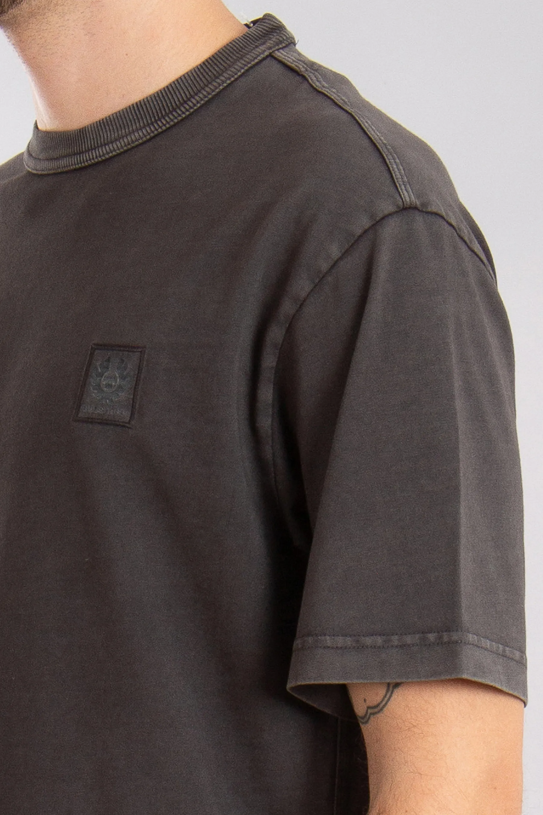 BELSTAFF Negative Dye Cotton Jersey T-Shirt Hockley  