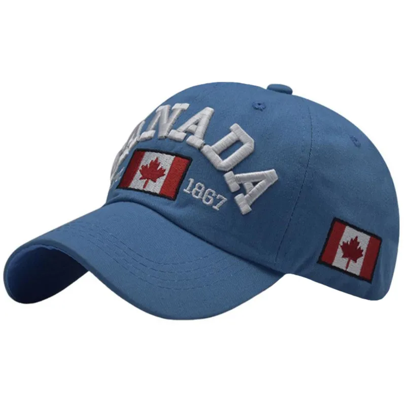 Canada 1867 Cap – Blaue Kanada Dad Kappe mit 3D Schriftzug