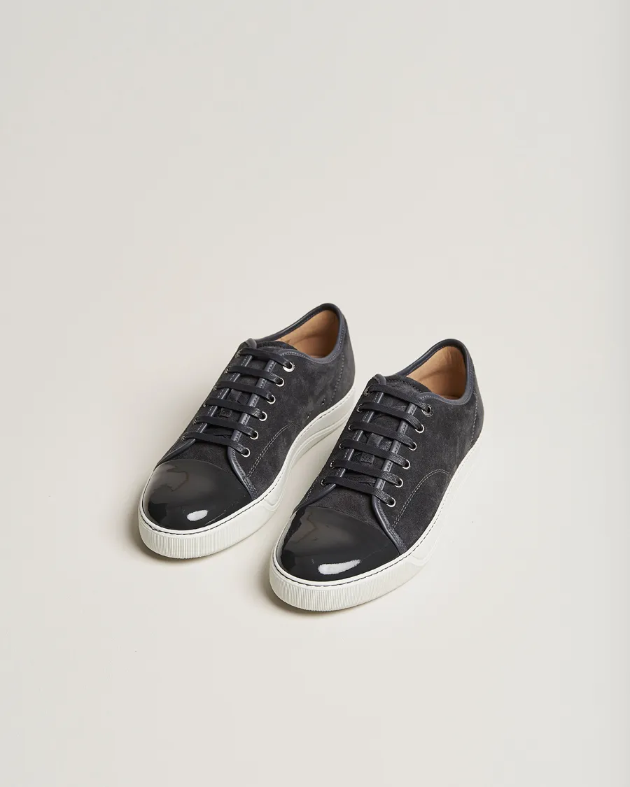 DBB1 Patent Cap Toe Sneaker Dark Grey