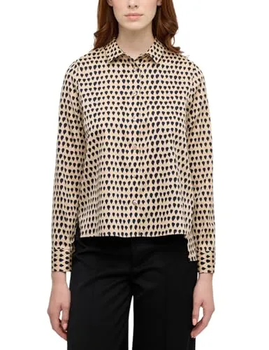ETERNA Damen Hemdbluse Regular FIT 1/1 Mandel 42_D_1/1
