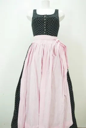 Handarbeit schwarz Baumwolle mit Blumenmotiv sagenhafte Dirndl mit Schürze Gr.34