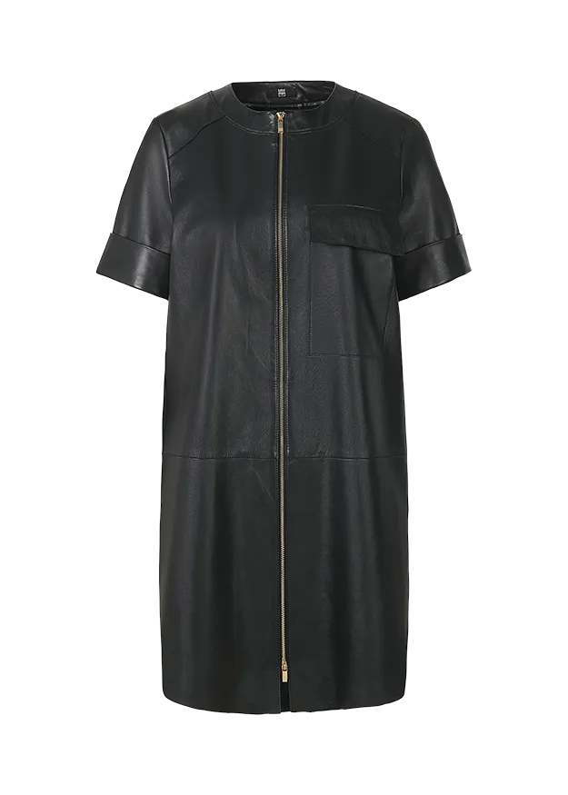 KLEID AUS LAMMNAPPA  »  Farbe: black, Größe: 36
