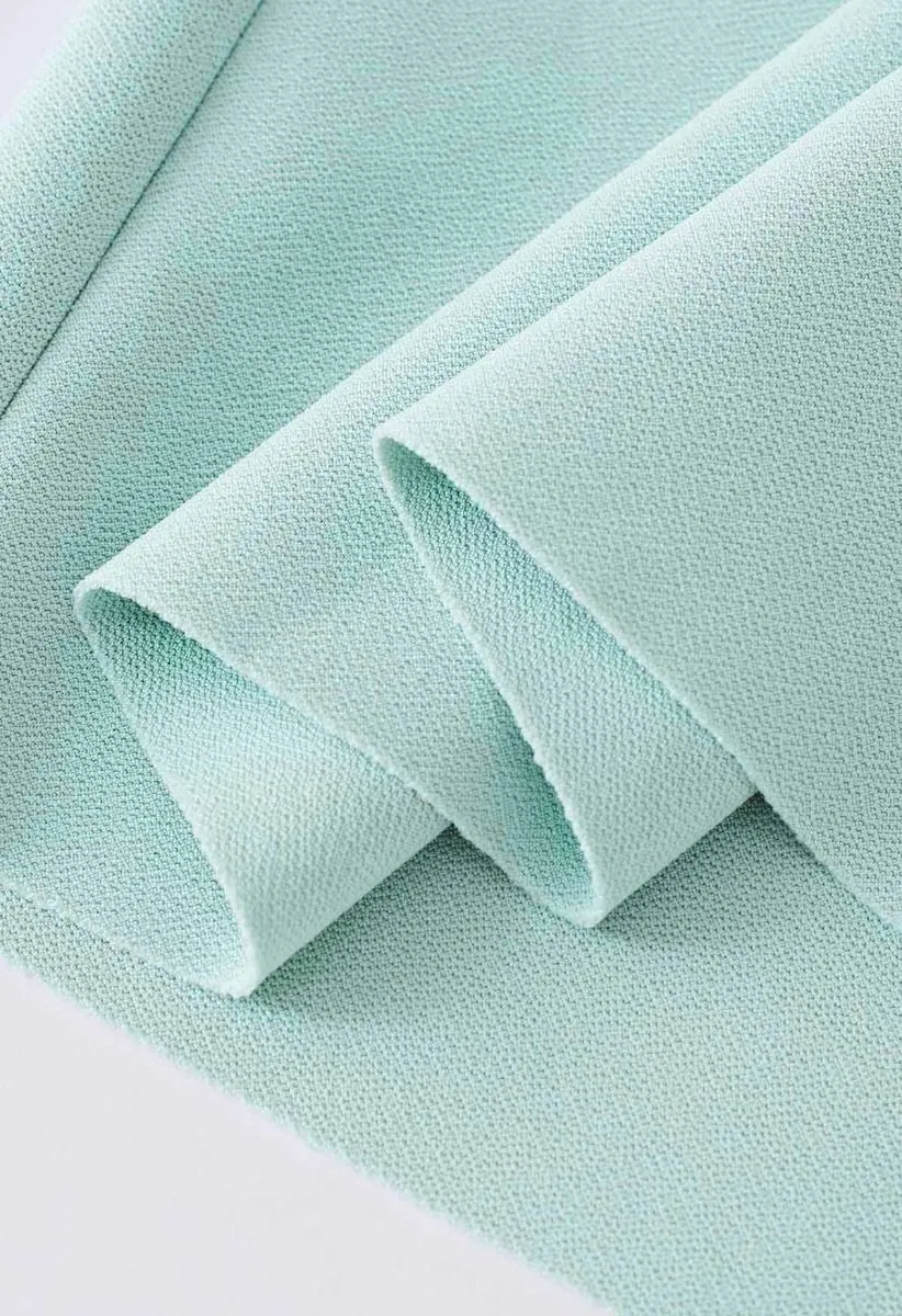Schräges, figurbetontes One-Shoulder-Kleid in Mint