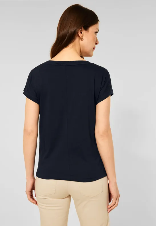 Street One T-Shirt mit Smok Details 