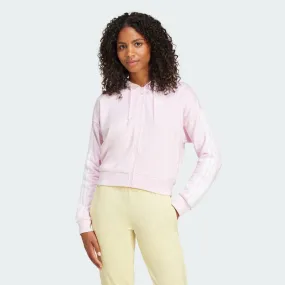 Sweatshirt adidas Performance 3-Stripes Cropped Full-Zip Hoodie IS6998
