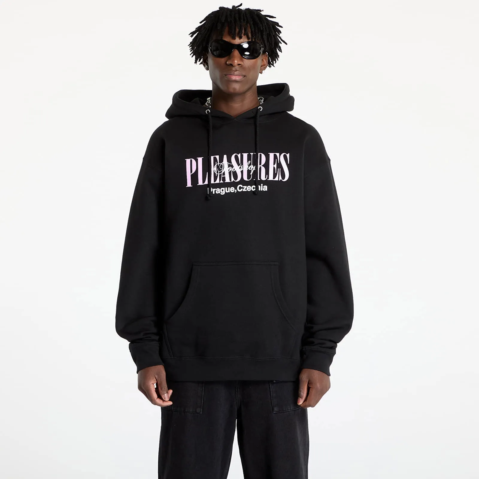 Sweatshirt Pleasures FTSHP x Angel Black Hoodie P24W076 BLACK